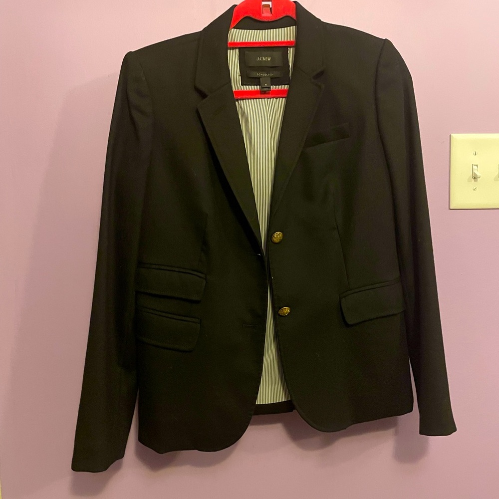 J Crew SchoolBoy Blazer size 6 black